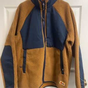 Fjallraven Brown and Navy Fleece Jacket